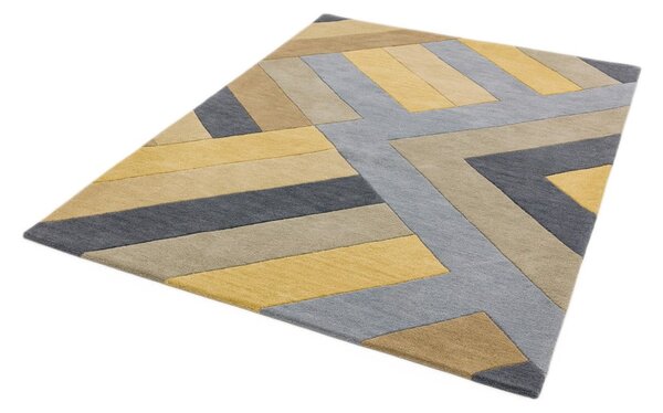 Big Zig szürke-sárga szőnyeg, 120 x 170 cm - Asiatic Carpets
