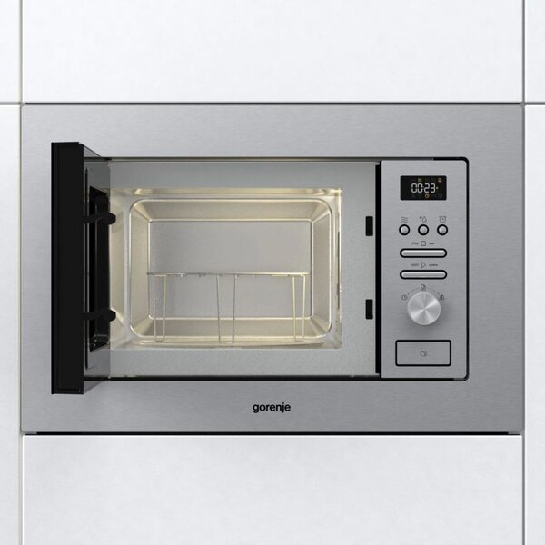 Gorenje BM201AG1X beépíthető mikrohullámú sütő 800W 20L inox