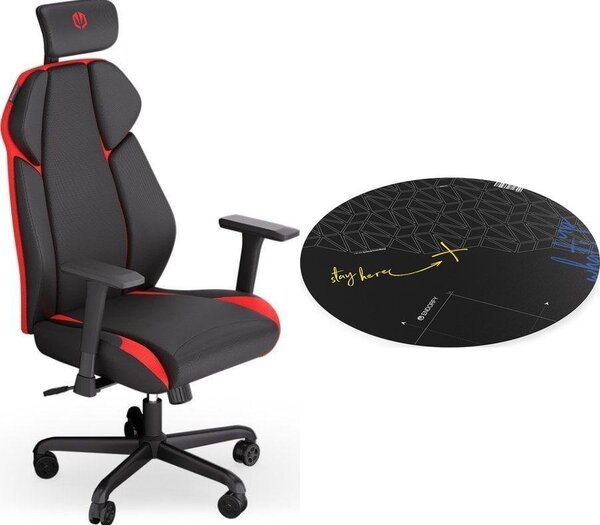 Endorfy Meta RD Gamer Szék Fekete-Piros + FP110C Alátét