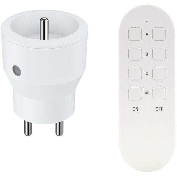 MINI Vezeték Nélküli Konnektor Szett, Távirányítóval 1+1, 2300W
