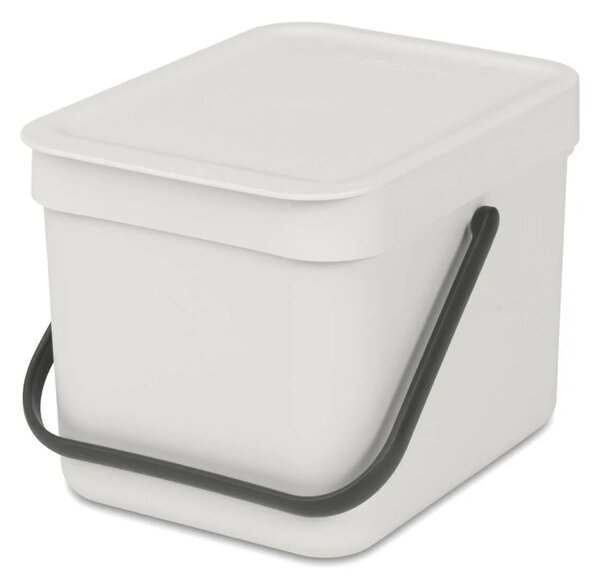 Brabantia Sort & Go 6 literes hulladékgyűjtő szemetes - Világos szürke