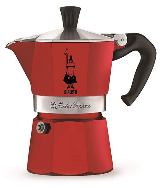 Bialetti Mokka Kotyogós Kávéfőző - Piros