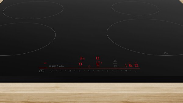 Bosch Serie 6 PIE631HC1E Fekete Beépített 60 cm Zónás indukciós főzőlap 4 zóna