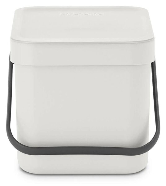 Brabantia Sort & Go 6 literes hulladékgyűjtő szemetes - Világos szürke