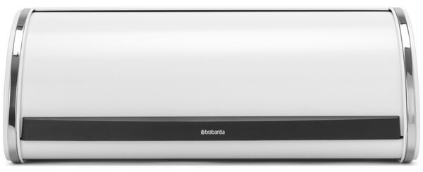 BRABANTIA Roll Top kenyértartó halkan záródó. befelé gördülő fedéllel. 445mm széles. 2 kenyérhez. ívelt forma. acél. fehér - 236747