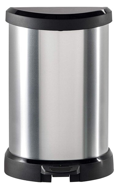 Curver pedálos szemetes fémhatású 20l (169795)