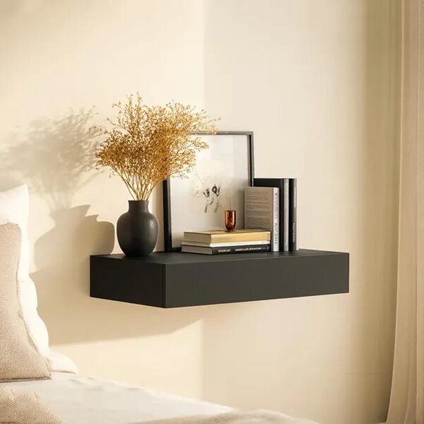 Floatshelf™ Falra Szerelhető Titkos Rekeszes Polc (53 X 17,5 X 5 Cm), Fehér