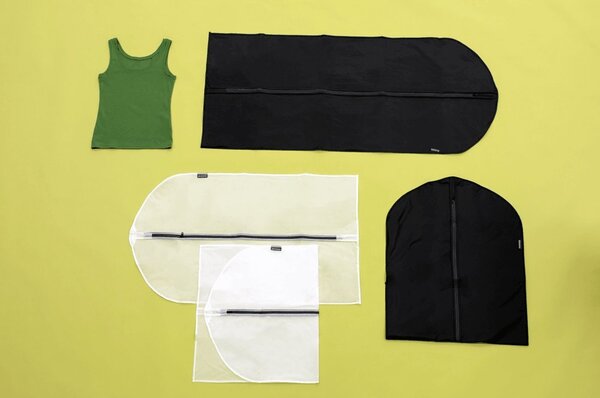 BRABANTIA Protective Clothes Cover 3db-os ruhavédő huzat szett. 3 különböző méret (M. L. XL). fekete - 149580