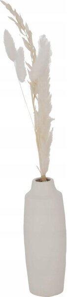Boltze Porcelanowy wazon dekoracyjny Bianca, suszone kwiaty, wys. 16 cm