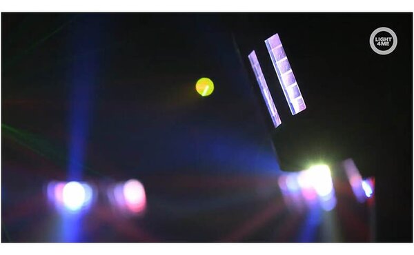 LIGHT4ME BELKA LED PAR DERBY LASER multiefekt świetlny zestaw oświetlenie disco