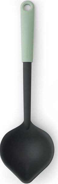 Brabantia Tasty+ Cook & Serve merőkanál, kaparóval, beépített serpenyőtartóval, akasztóval, hőálló, műanyag, jáde zöld - 122729
