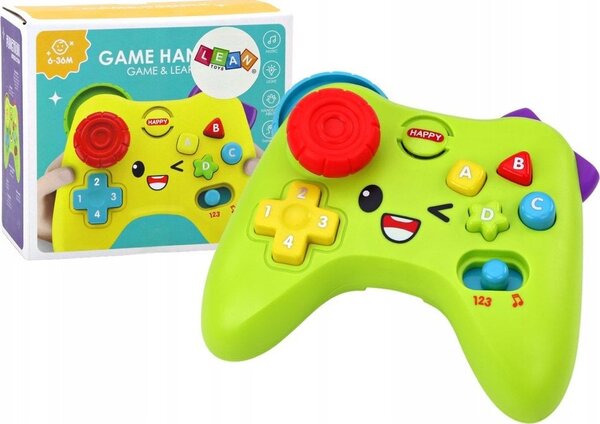 Lean Toys Interaktív Pad, Oktatási Konzol, Fények, Hangok, Zöld