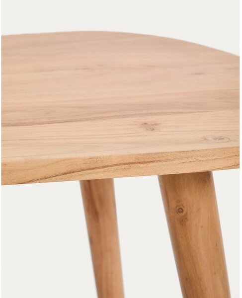 Natúr színű akácfa dohányzóasztal 60x110,5 cm Duvani – Kave Home