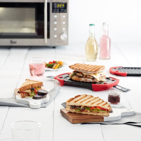 LÉKUÉ Microwave Grill mikrohullámú grillsütőlap szürke LK888243