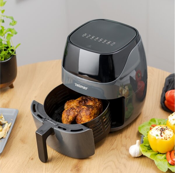 Zelmer ZAF5502G 5L Forrólevegős fritőz - Szürke