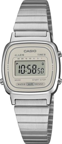Casio Vintage LA670WEA-8AEF – női digitális ezüst óra