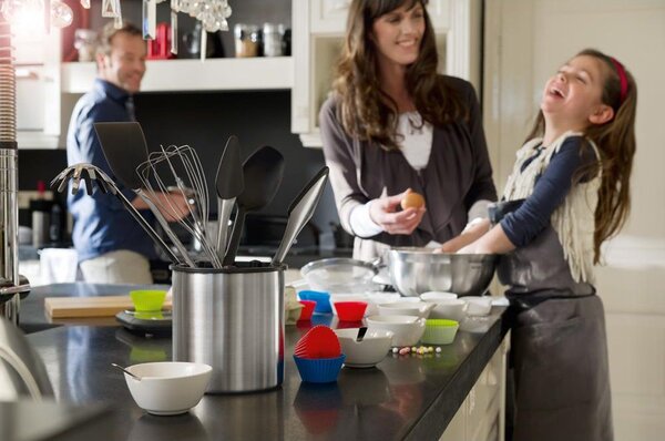Brabantia Gadget Organiser konyhai evőeszköz tartó, kivehető műanyag belsővel, r.m. acél, selyem matt - 313066