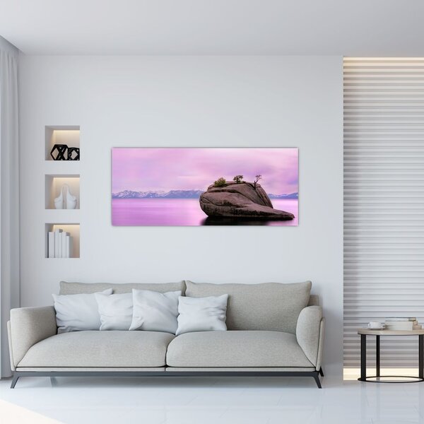 Kő a tengerben képe (120x50 cm)