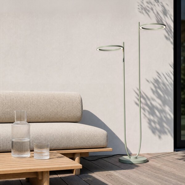 Kültéri Lámpa Lucande, Sylvara, dimmable, Zöld, Fém, Dizájn