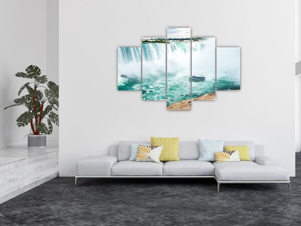Vízesések hajóval képe (150x105 cm)