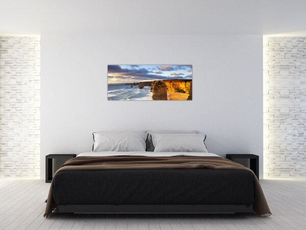 A tengeri sziklák képe (120x50 cm)