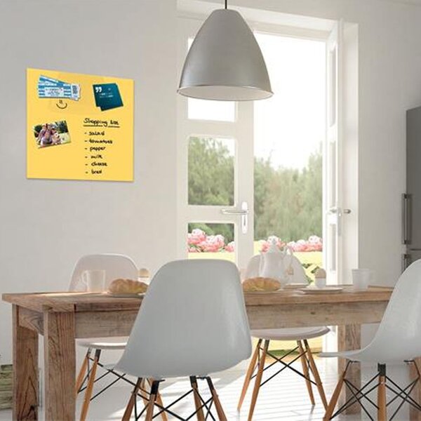 Be!Board B1108 Mágneses üvegtábla 45x45cm - Sárga