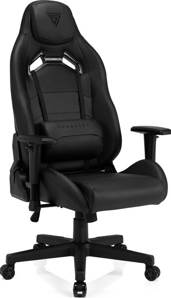 SENSE7 Vanguard Gamer Szék Fekete Műbőr Ergonomikus