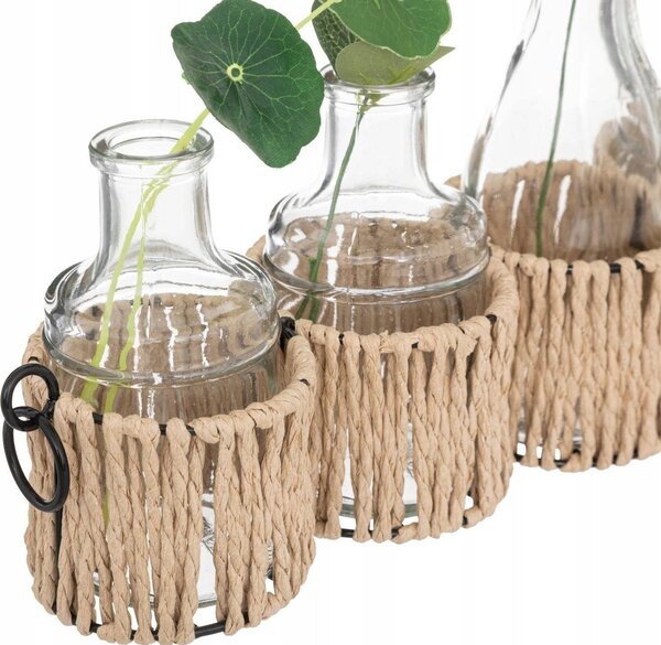 Lote De 5 Soliflores, Cristal, H29,5 Cm