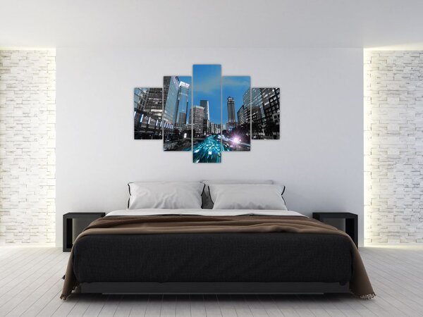 Éjszakai város képe (150x105 cm)