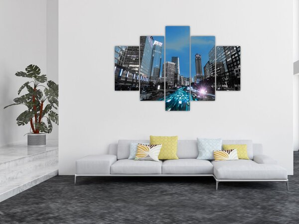Éjszakai város képe (150x105 cm)