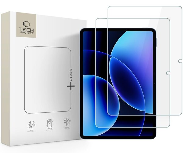 4kom.pl SZKŁO HARTOWANE TECH-PROTECT GLASS FIT+ 2-PACK XIAOMI PAD 7 / 7 PRO / 8 / 8 PRO 11.2 CLEAR
