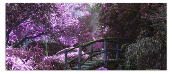 Kép - lila fák (120x50 cm)
