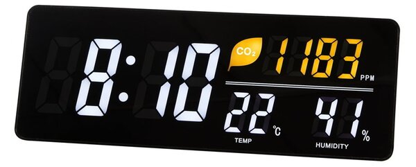 Alba HORDGTL CO2 Digitális asztali/fali óra - Fekete