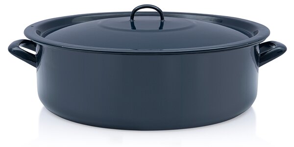 Classic lapos lábas fedővel 40 cm 20L Tengerészkék 355979