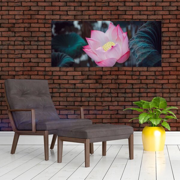 Rózsaszín virág képe (120x50 cm)