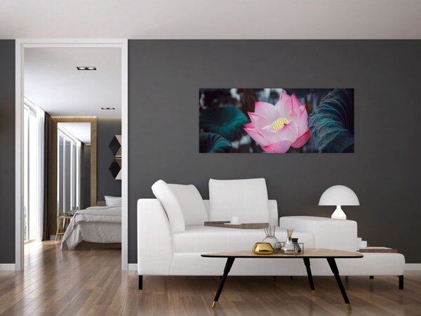 Rózsaszín virág képe (120x50 cm)