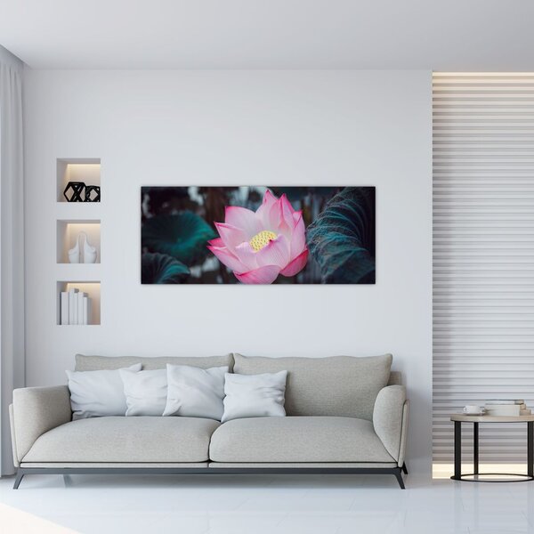 Rózsaszín virág képe (120x50 cm)