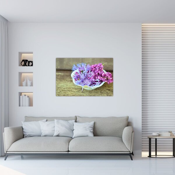 Kép a dekorációról levendulával (90x60 cm)