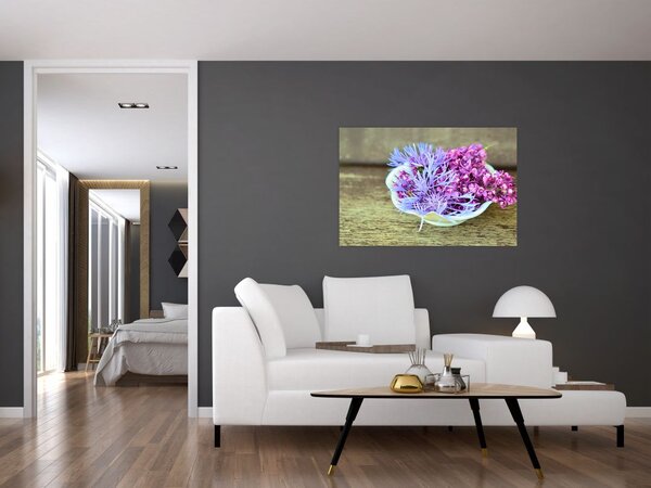 Kép a dekorációról levendulával (90x60 cm)