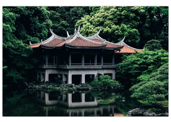 A japán nemzeti kert képe (90x60 cm)