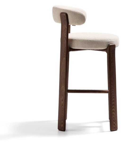 Bézs-sötét natúr színű kőrisfa bárszék (ülésmagasság 75 cm) Granite – Kave Home