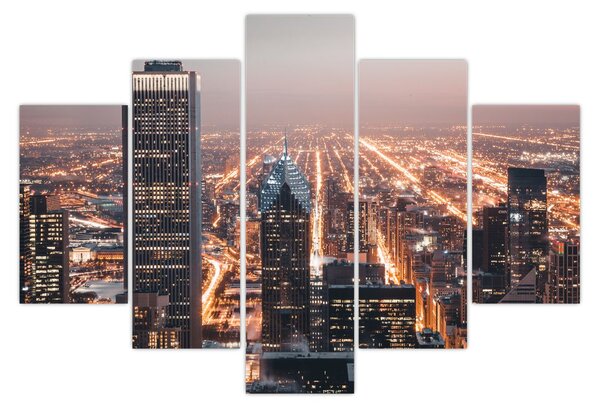 Fényes metropolisz képe (150x105 cm)