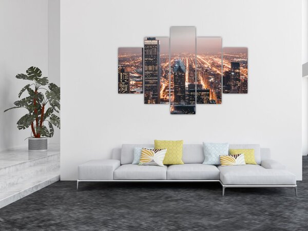 Fényes metropolisz képe (150x105 cm)