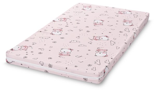 LORELLI Classic habszivacs matrac 62x110x6cm - Pink Balerina Bear