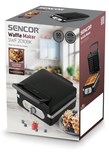 Sencor SWF 2010BK Gofrisütő 1000W - Fekete