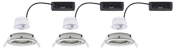 Paulmann Nova Coin LED-es beépíthető lámpa 3 részes készlet LED 2.8 W Vas (matt) (92456)