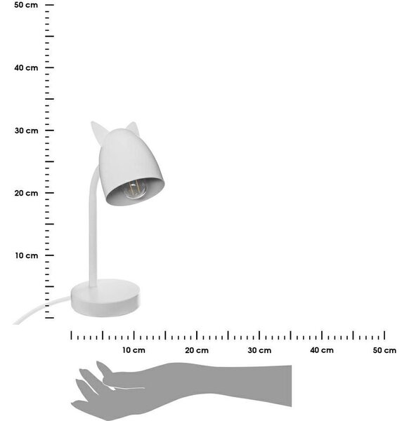 Luz Infantil De Sobremesa E14 Modelo 'cat' Color Blanco - 5five