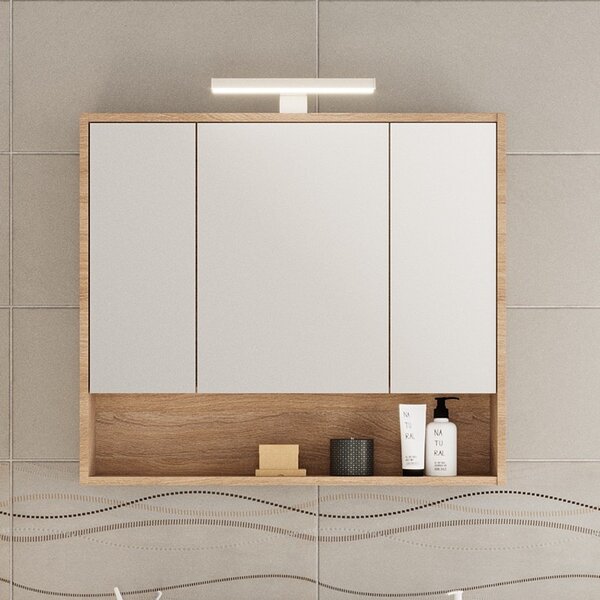 TMP SLIM STRIPE tükrös szekrény - 75 x 65 cm