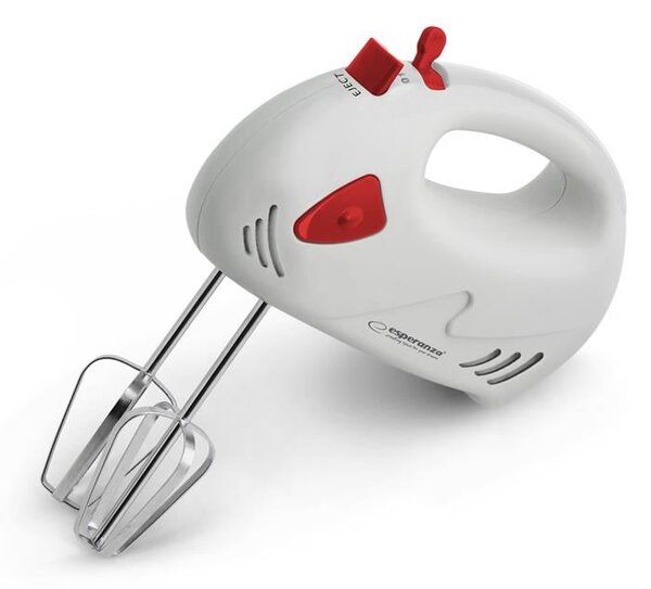 Esperanza Muffin kézimixer 150W fehér-piros
