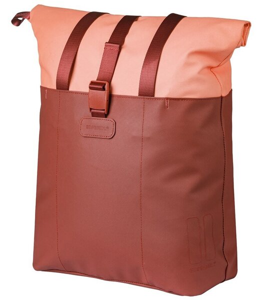 Basil Sakwa pojedyncza BASIL VIVE BICYCLE SHOPPER, MIK Hooks, 15-20L, Wodoodporna, burgundy/pink